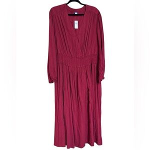 Old Navy Long Sleeve Smocked Dress Sz 3x NWT